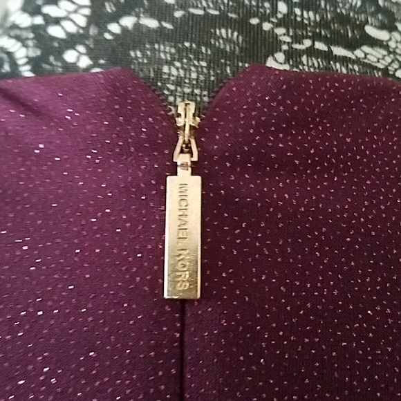 Michael Kors plum glitter jumpsuit, size S - Picture 3 of 3